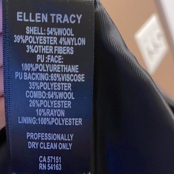 Ellen Tracy Winter Wool Coat with Hood Full Zip Brown  Sz 14 - Picture 11 of 11